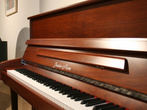 Gustav kern piano 120cm noten gesatineerd 1